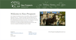 Desktop Screenshot of newprospectscounseling.com